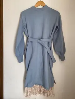 プロポーションボディドレッシング　ニットワンピース　ブルー