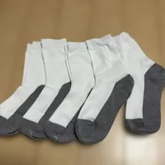 スクールソックス5足セット ホワイト