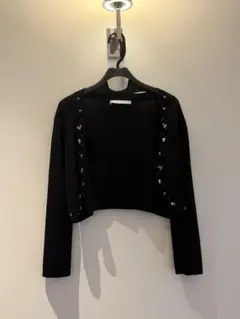 Apaiser riche couture ブラック ビーズ付きカーディガンのサムネイル