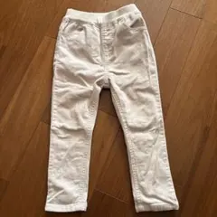 petit main ホワイト長ズボン 100