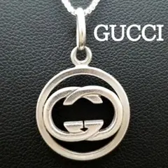 美品✨GUCCIグッチ、インターロッキングシルバー925ネックレス_184