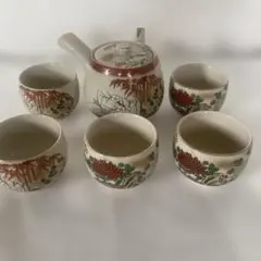 陶器製急須と湯飲みセット