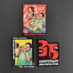 2026年定禅寺ジャズフェス【ブルージャイアント・コラボ】ステッカー(3種)