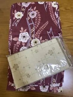 花柄浴衣・帯セット