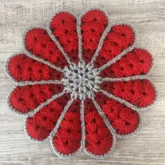 ●いっち様　リクエストページ　かぎ針編み お花の座布団マット