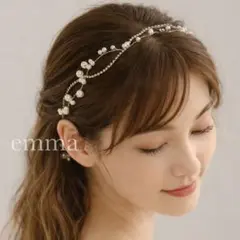 髪飾り　結婚式　ウェディング　ヘアアクセサリー　ヘッドドレス　カチューシャ