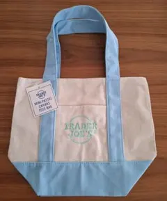 【2～3日以内発送】トレーダージョーズ ミニトート パステルカラー ブルー