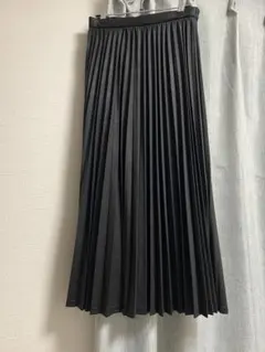 COMME CA ISM 黒 プリーツスカート