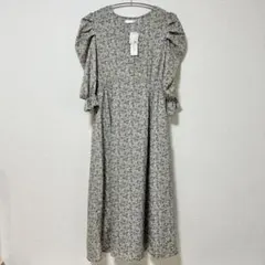 新品タグ付き⭐︎SHEENA DEL RAY 花柄フリル襟ワンピース