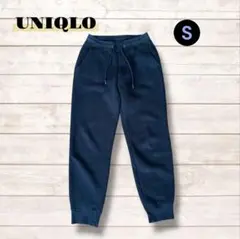 【極暖】ユニクロ ヒートテックボアスウェットパンツ S ブラック 裏起毛 暖パン