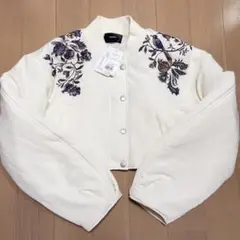 MURUA ムルーア エンブロイダリーショートブルゾン