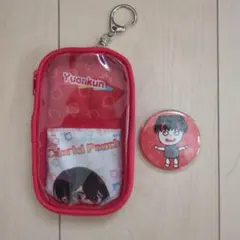 からぴち ゆあんくん ポーチ 缶バッジセット