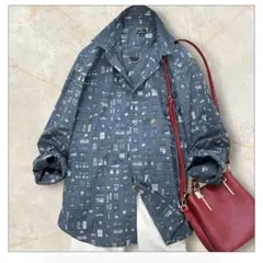 美品✨ポールスミス 希少「窓柄」総柄シャツ Window Gaze 日本製 M