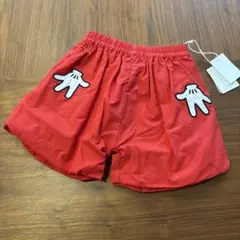ミッキー　ズボン　なりきり　ズボン　ポケット　ディズニー　手　赤　レッド