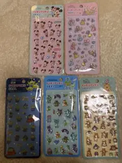 キャラクターシール 5シートセット　ディズニー