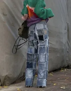 Juemi Vintage Remake Denim パッチワークのサムネイル
