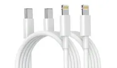 USB-C to Lightningケーブル ホワイト2本