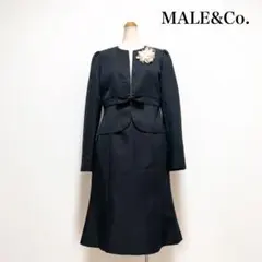 MALE&Co. スカートスーツ 黒 M 仕事 セレモニー 入学式 卒業式
