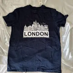 ロンドン　Tシャツ　ネイビー　xs