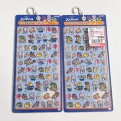 ボンボンドロップシール　ディズニー　ミニ　ズートピア　2枚セット　正規