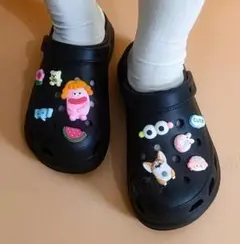 クロックス ジビッツ サンダル アクセサリー 女の子＆コ－ギ－達 10点セット