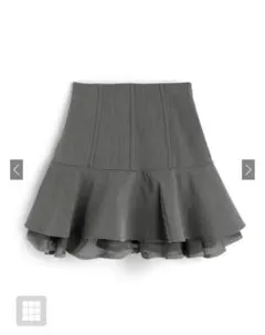 grl フレアミニスカート グレー