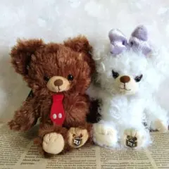 ディズニーユニベアシティ　ダッフィーフレンズ♡モカ＆パフィー♡　キーチェーン