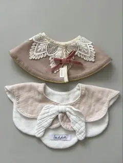 女の子 スタイ 2点 MARLMARL Lien de famille 天使の羽