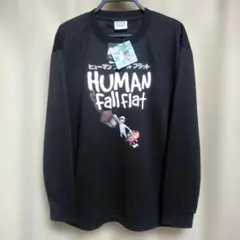 【新品】HUMAN Fall Flat 長袖カットソー 黒 M ロンT BIG