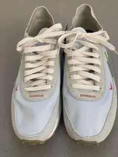 「美品 新品未使用」Nike スニーカー ワッフルワンSE グレー/グリーン