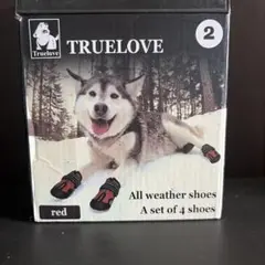 TrueLove ドッグシューズ サイズ2 レッド4足セットのサムネイル