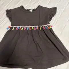 キッズTシャツ★120★MY LITTLE WONDER タッセル付き フリル