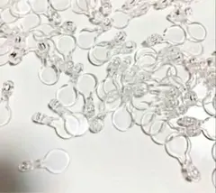 新品未使用　高透明 レジン デコプラパーツ 丸型　アクセサリー用 接続　パーツ