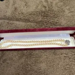 5ミリパールネックレス 42㌢（ケース付き）