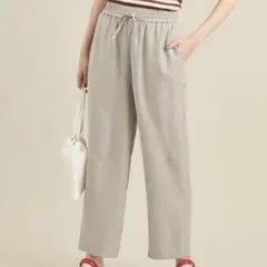 BEAUTY&YOUTH リネンライクドローストイージーパンツ