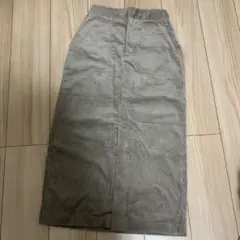 グローバルワーク　コーデュロイストレッチスカート　モカ　S