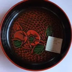 漆器 菓子器 喰籠 梅文様 朱塗り 黒塗り - メルカリ