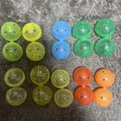 空カプセル 6色12個セット ガチャポン ガチャガチャ カプセルトイ