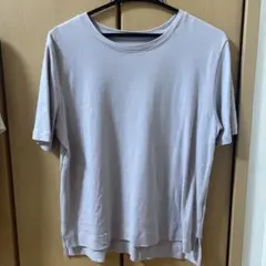 AOKI 無地 クルーネック 半袖Tシャツ ライトパープルのサムネイル
