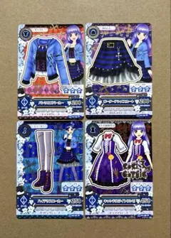 アイカツカード　パンクロゴパーカーコーデ＋ワンピ　氷上スミレ　霧矢あおい