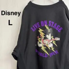 Disney スウェットトレーナー　Ｌ　ブラック
