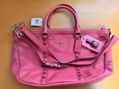 新品未使用 COACH コーチ スタッズ 2WAY ハンドバッグ F57513