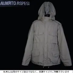 m21445・L★ARBERTO ASPESI★メンズコート・フード内蔵着脱可