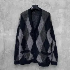 RE：NUMBER (N)INE 復刻 アーガイルカーディガン サイズ4 RE：NUMBER (N)INE 復刻 アーガイルカーディガン サイズ4