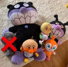 アンパンマンと仲間のぬいぐるみ