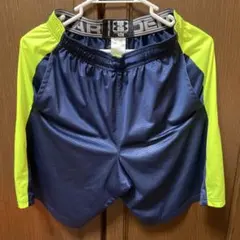 Under Armour MD ネイビー/蛍光イエロー ショートパンツ