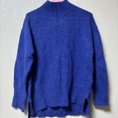 パフィータッチハイネックチュニック ニットセーター