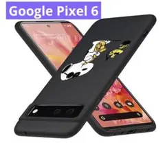 Google Pixel 6 ケース スヌーピー スヌーピー ブラック
