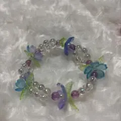お花ブレスレット/ハンドメイド
