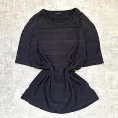 O0's vintage 総柄 ボーダー 半袖 Tシャツ カットソー シンプル